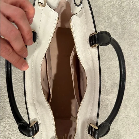 kate spade Cream and Black medium laptop/tote bag - Picture 2 of 4